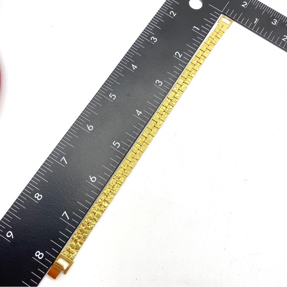 Gold Tone Bangle Clamper Bracelets Bundle of 3 - Picture 4 of 9